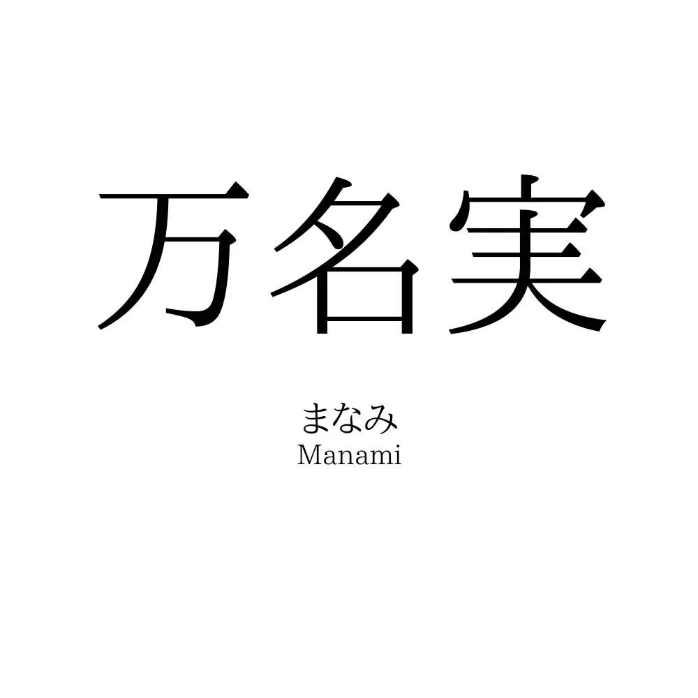 万名実