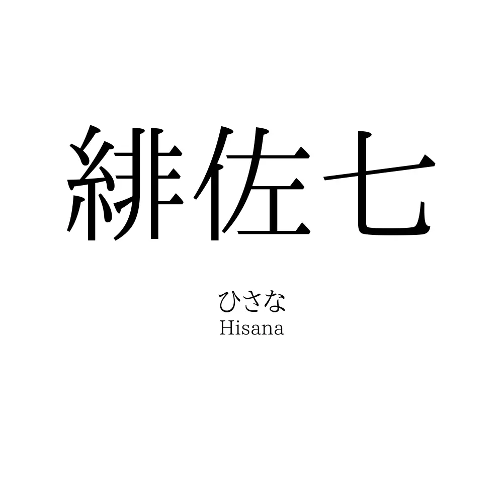 緋佐七
