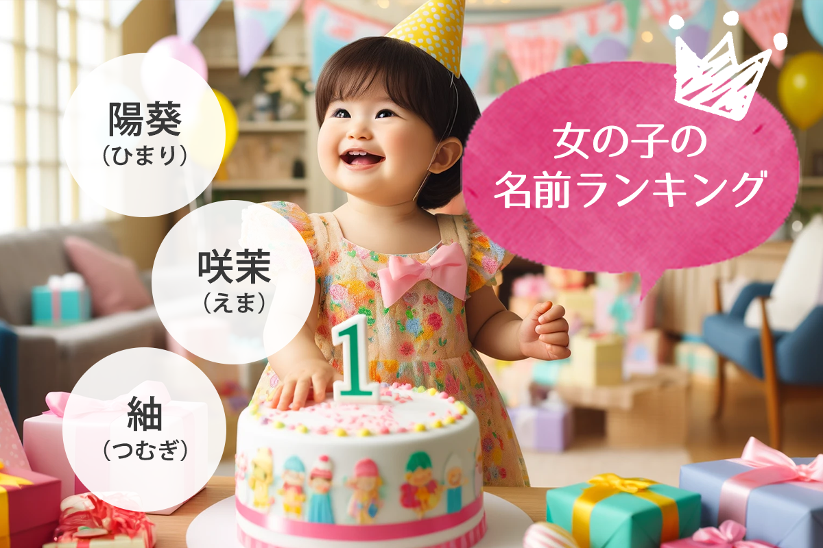 女の子の人気名前ランキング