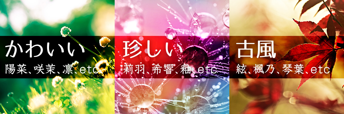 女の子の名前