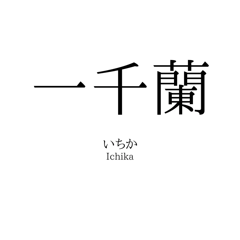 一千蘭