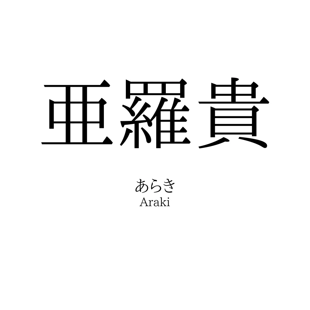 亜羅貴