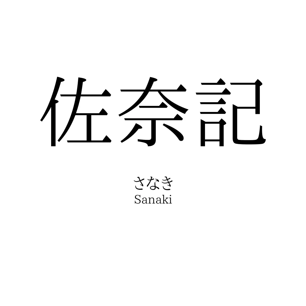 佐奈記