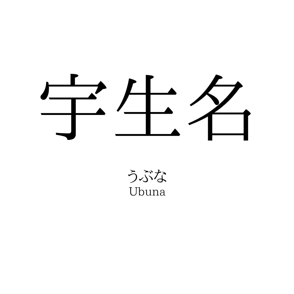宇生名