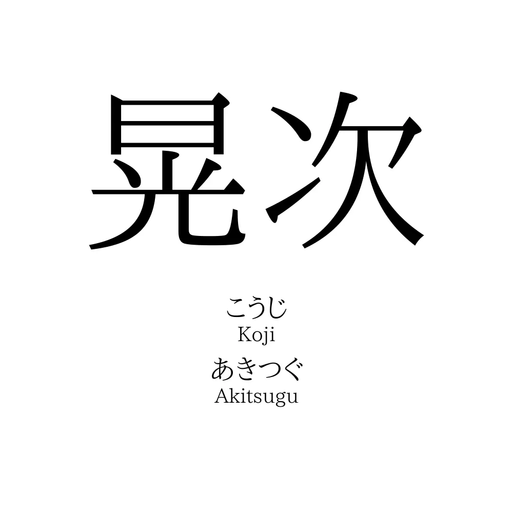 晃次