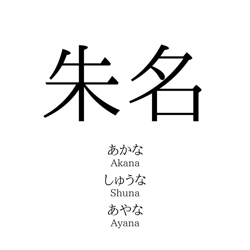 朱名