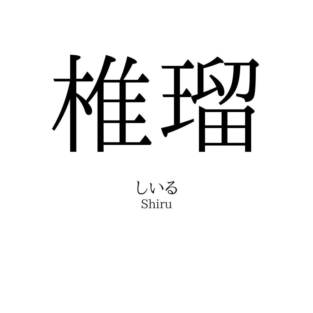 椎瑠