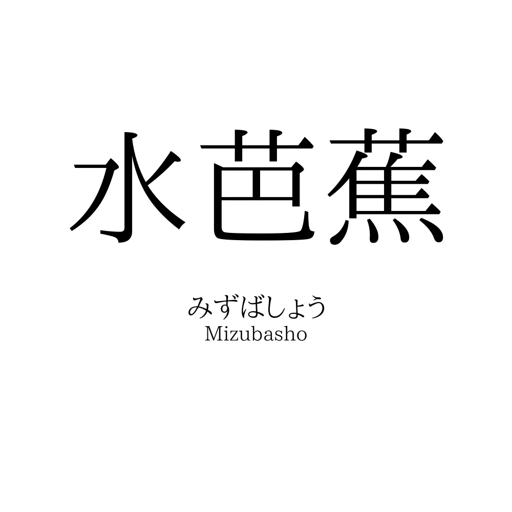水芭蕉
