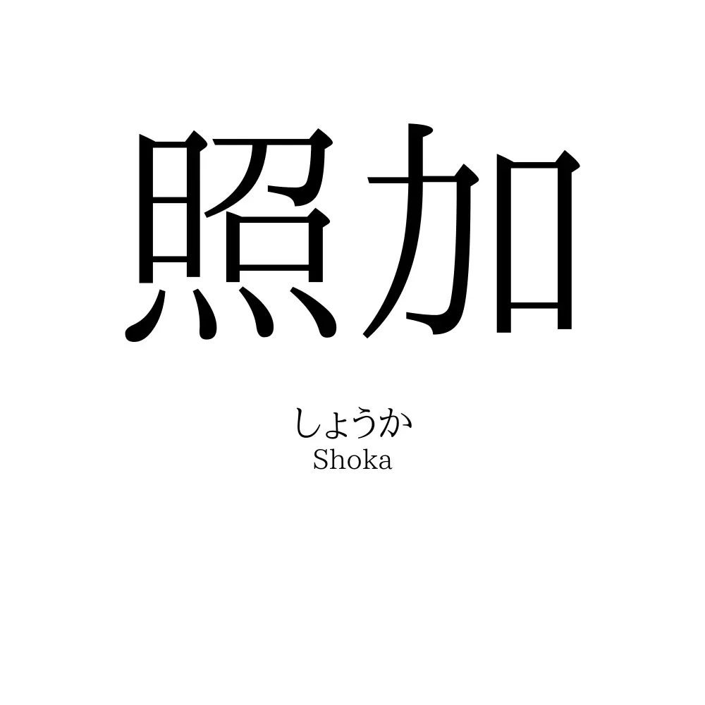 照加