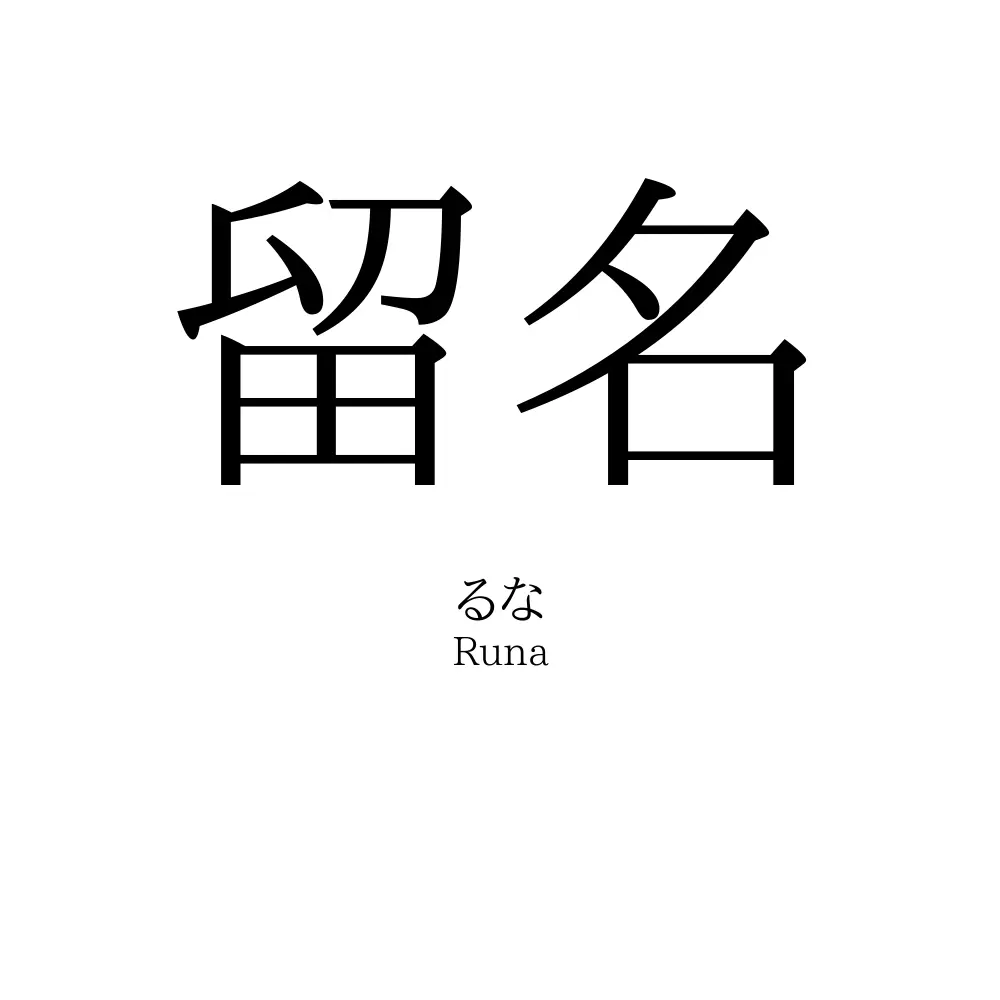 留名