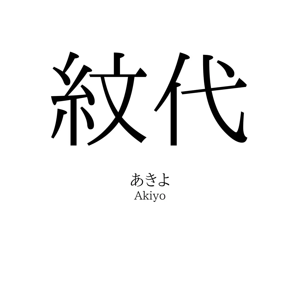 紋代