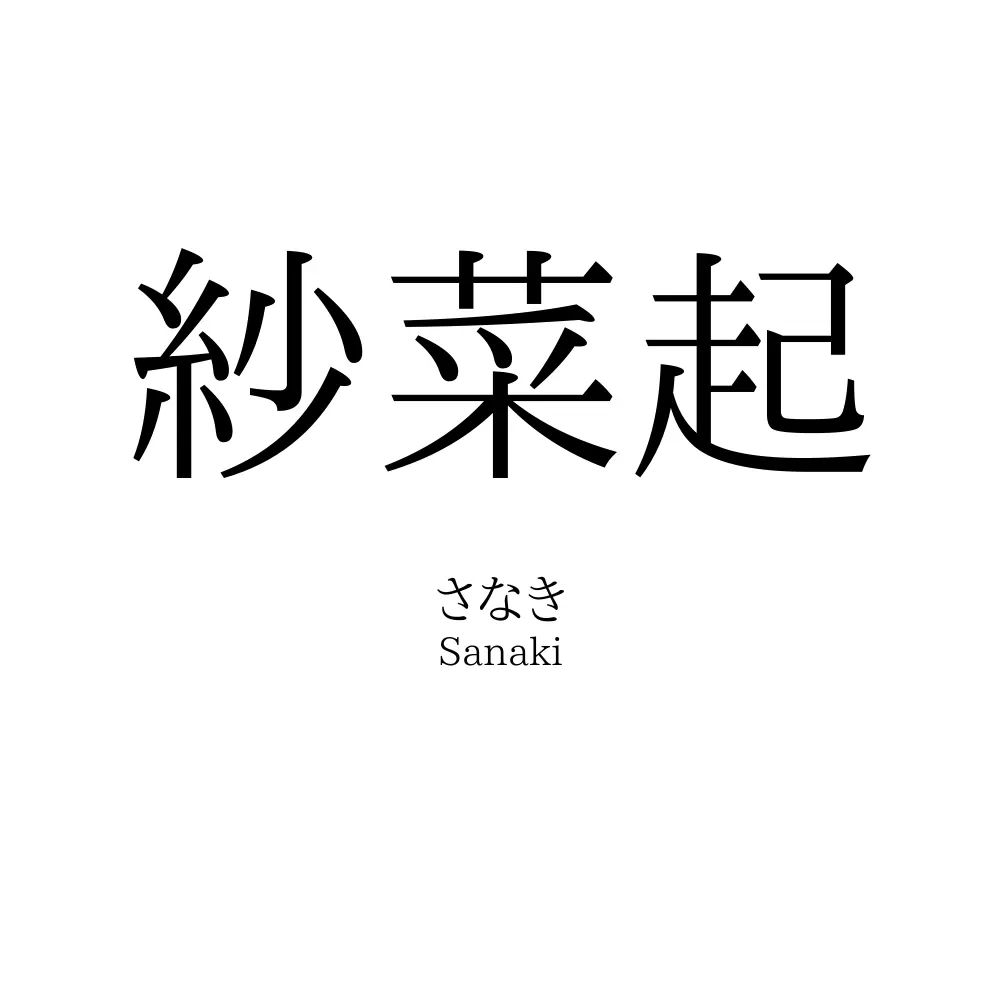 紗菜起