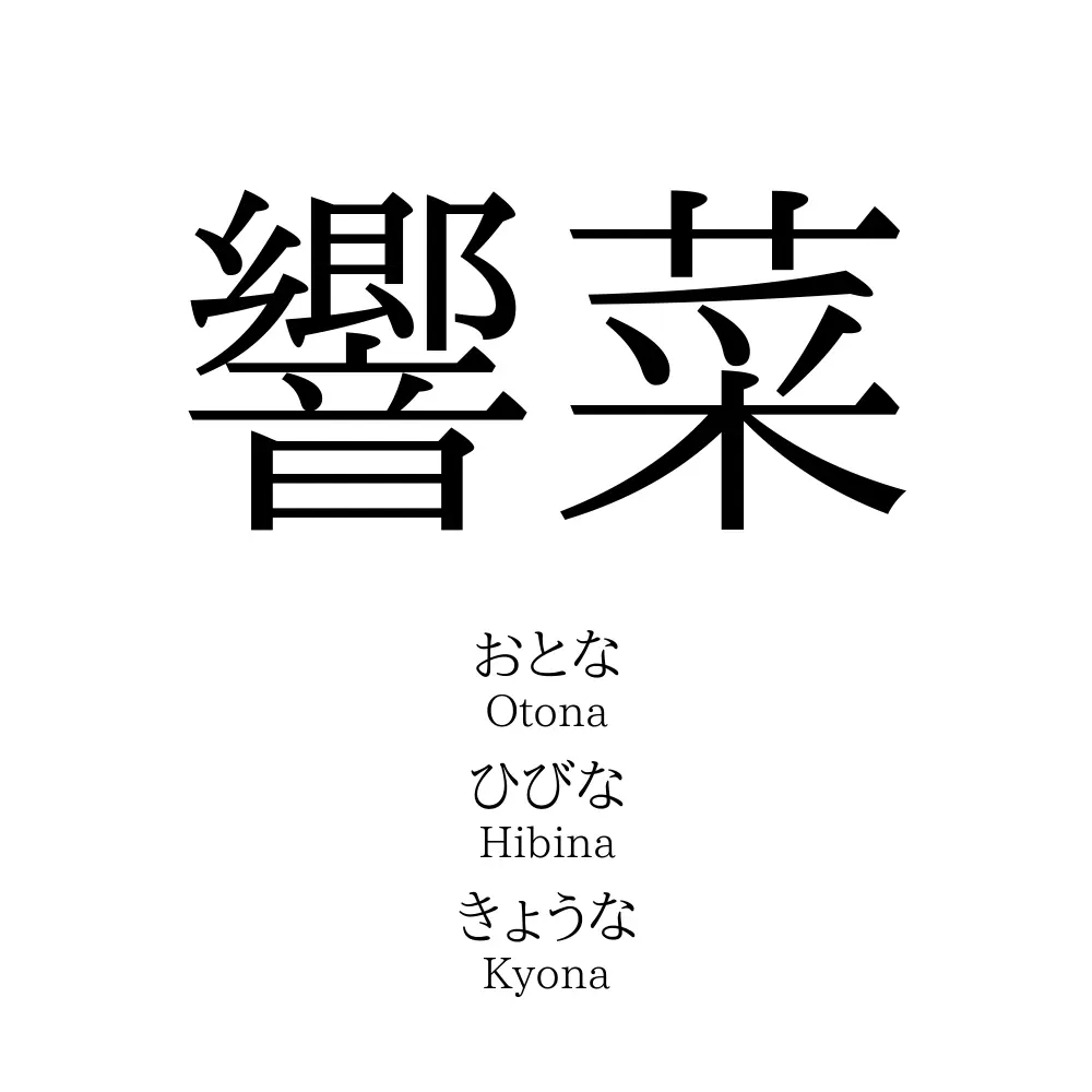響菜